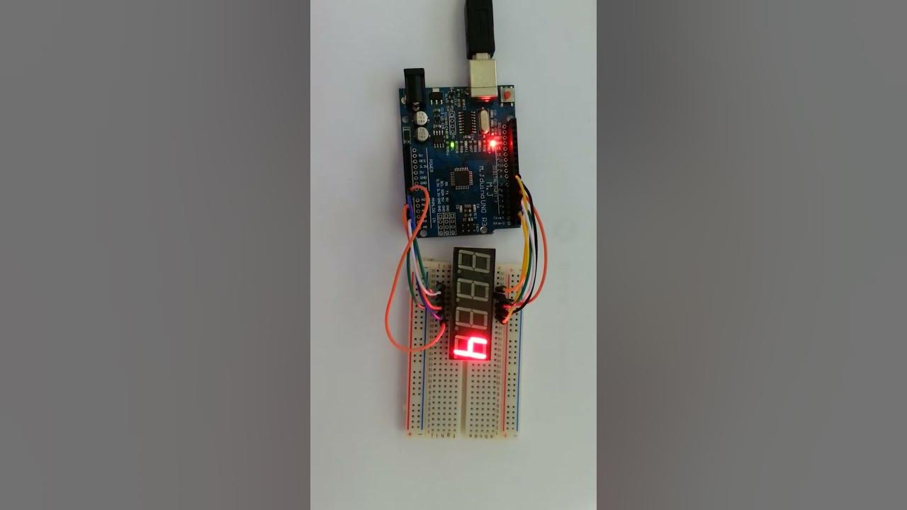 Arduino 5461AS 4digt 7-segment Control - YouTube