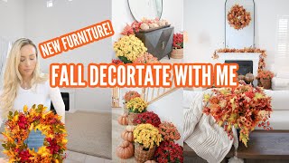NEW LIVING ROOM DECORATE WITH ME // 2022 FALL DECOR IDEAS  WITH BALSAM HILL