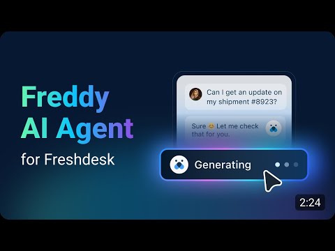 Freddy AI Agent by Freshdesk | 24/7 Self-Service & Instant Resolution - video from Freshsales