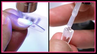 How to Apply Tips with Clear Fiber Gel screenshot 1