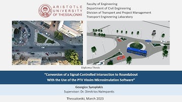 Conversion of a Signal-Controlled Intersection to Roundabout With the Use of the PTV Vissim Software