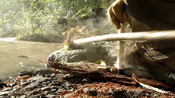 Making Nettle Bow Drill Cordage & A Difficult Ember