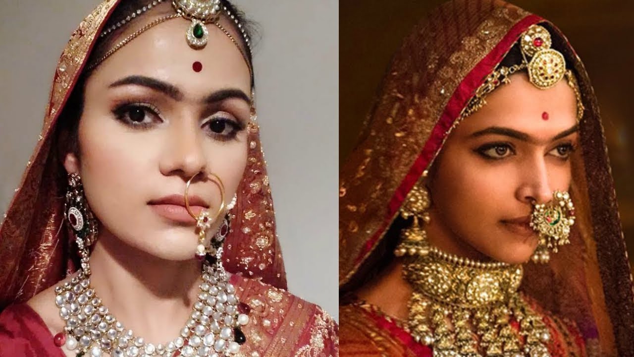 PADMAVATI DEEPIKA PADUKONE INSPIRED MAKEUP Tutorial In HINDI YouTube