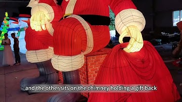 Phobia of Giants! Giant Christmas Lanterns Lightened up at Factory, Such Colossus.