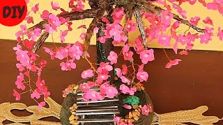 TUTORIAL [step by step] How to make a wonderful Cherry Tree with RECYCLABLE Materials?