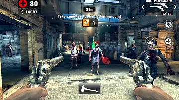 Dead Trigger 2 Coach Shotgun, Dual Peacemaker & Axe Gameplay TDU 59 Dr Android