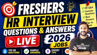 🎯 Freshers HR Interview Questions &amp; Answers LIVE | Free Class 2026 | Kaashiv Infotech Reviews