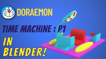 I recreated a gadget from Doraemon using Blender. (Part 1)  #timelapse #blender #doraemon