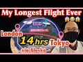 Taking the loooong route to Tokyo | 14hrs flight from London via Alaska in JAL Economy!