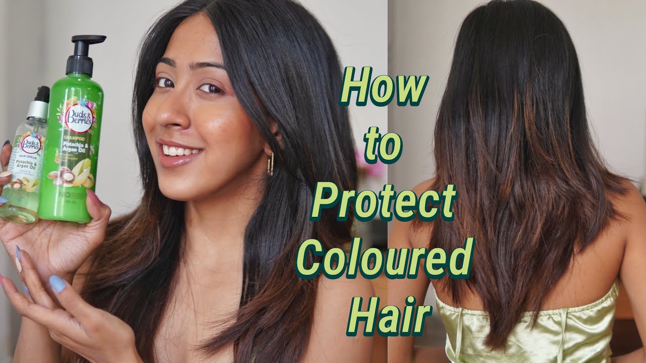 How to fix Coloured and Damaged Hair | Pistachio and Argan Oil Damage  Repair Combo By Buds & Berries - YouTube