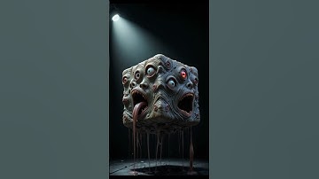 "This Monster Cube’s Eye Just Exploded! 👁️😱" #pixarstyle #satisfying #aianimation