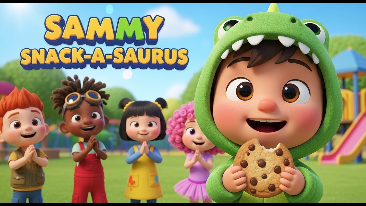 Sammy the Snack-a-saurus 🦖🍪 | Original Kids Song About Roars & Wiggles ...