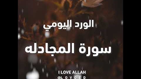 سورة المجادلة ياسر الدوسري من الاية 4 الي7 - سورة المجادلة - بصوت القارئ ياسر الدوسري