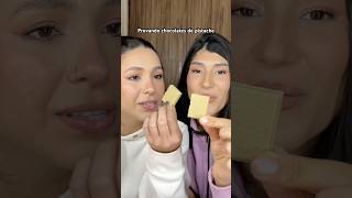 Provando chocolates de pistache #pistache #experimentandodoces