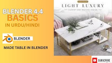 Blender Tutorial: Create a Simple Table (Beginner-Friendly) In Urdu/Hindi