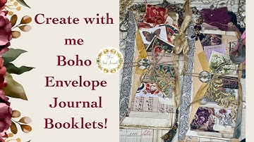 Create with me - Boho Envelope Journal Booklets!