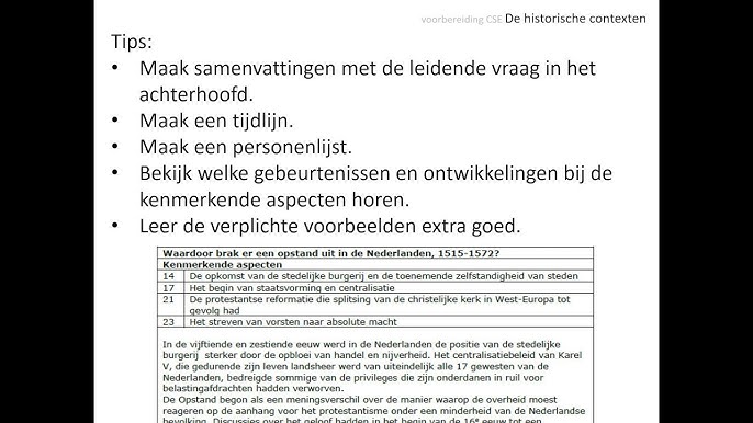 Voorbereiding Cse #2: Het Leren Van De Kenmerkende Aspecten - Youtube