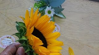 : TUTORIAL COMO HACER UNA GIRASOL LO MAS NATURAL / GIRASOL ETERNA EN LISTON / FLOWERS !flor eterna!