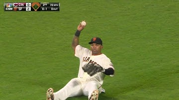 CIN@SF: Byrd runs in to make nice sliding grab