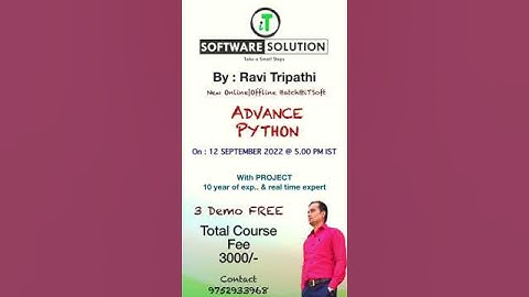 New Advance Python Batch