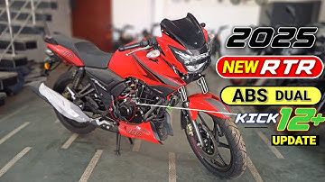 New TVS apache rtr 160 2v dual channel abs 2025  || apache 160 rtr 2025 kick start | apache 160 rtr