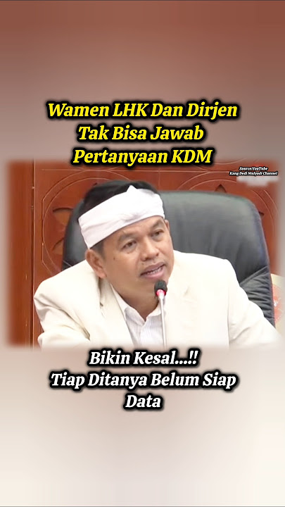 Meeting Moment When Kang Dedi Mulyadi Was in Commission IV of the Indonesian House of Representat...