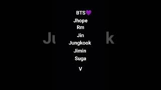 all BTS members names in there sound 💜💜#bts #name