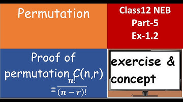 Proof of permutation formula C(n,r) - Permutation Class 12 Ex. 1.2 Part 5