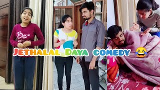 Jethalal Daya 😂 Tiktok Comedy/ Taarak Mehta ka Ooltah Chashmah/Tmkoc/Jethalal Gada/ Dushyant Kukreja