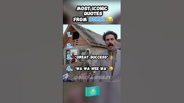 COMMENT YOUR FAVOURITE QUOTE 💀| BORAT MOST ICONIC QUOTES | #borat #trending #funny #quotes
