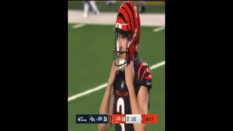 BENGALS MISS FIELD GOAL VS BRONCOS #trending #football #nfl #shorts #lol #bengals #broncos #fyp