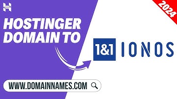 HOSTINGER DOMAIN TO IONOS 2024