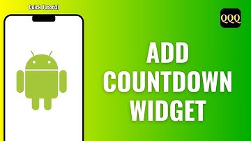How to add Countdown Widget on Android