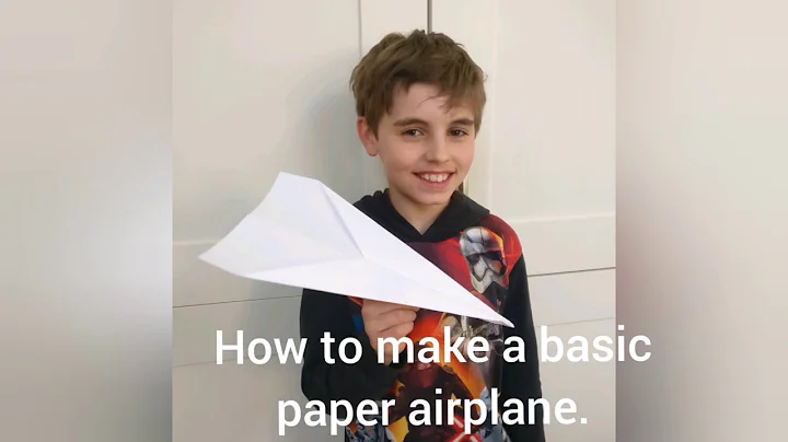 How to make a basic paper airplane