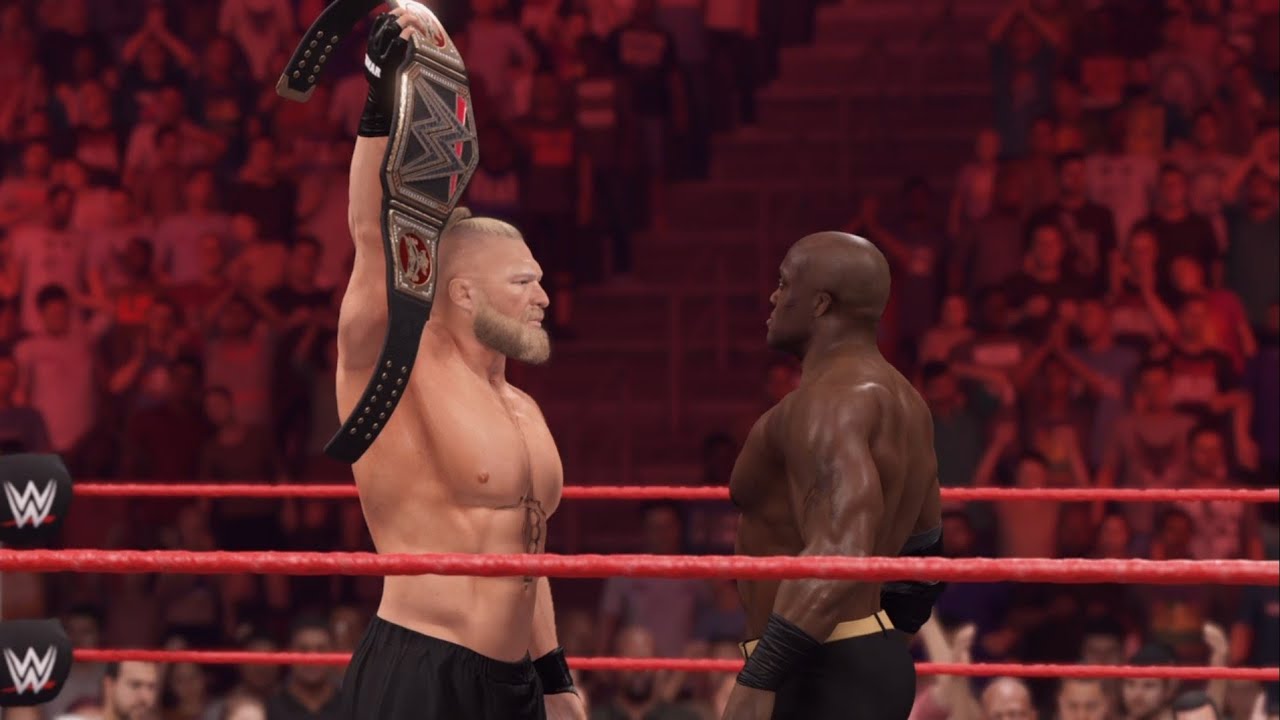 WWE 2K22 THE HORROR SHOW -Bobby Lashley vs Brock Lesnar -WWE Championship #...