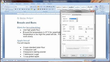 Apply paragraph formatting in Word 2007