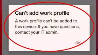 Island App Fix Can't add work profile Problem Solve screenshot 2