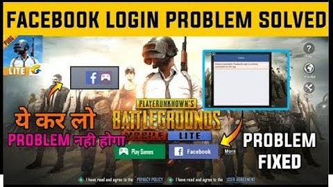 PUBG MOBILE LITE FACEBOOK ID LOG IN PROBLEM FIX हो गया👍WAIT AND WATCH😲#shorts #faujigaming#pubglite