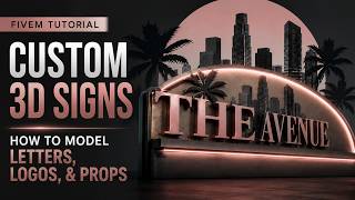 How to Create Custom 3D Signs for FiveM | Blender Tutorial