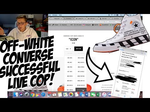 converse x off white how to cop