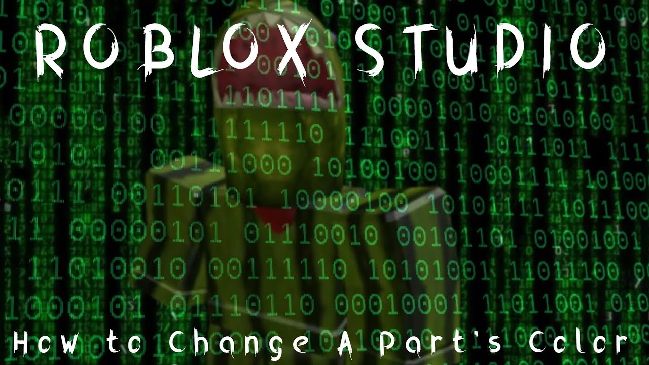 How To Change The Brickcolor Color3 Of A Part Roblox Studio Youtube - roblox turn brick color into color3