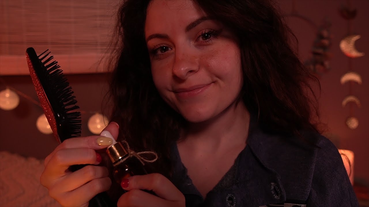 ASMR | Je m’occupe de tes cheveux { soin, brossage, massage… } layered sounds