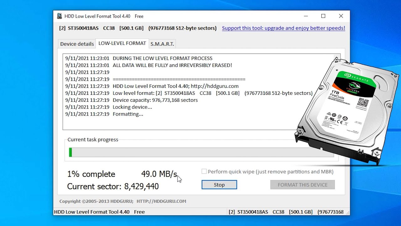 Formateo en bajo nivel │ Solucionar sectores dañados de tu disco HDD