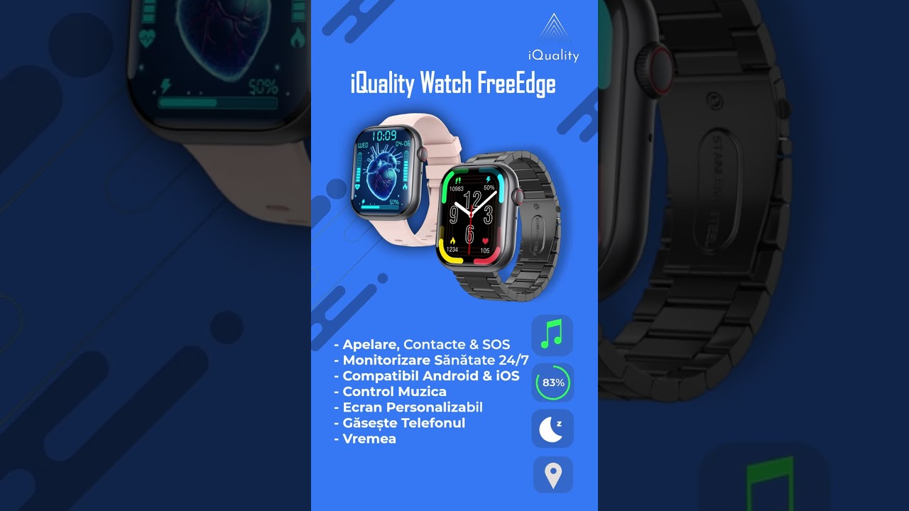 Pregătește-te de acțiune cu Smartwatch-uri și Căști iQuality