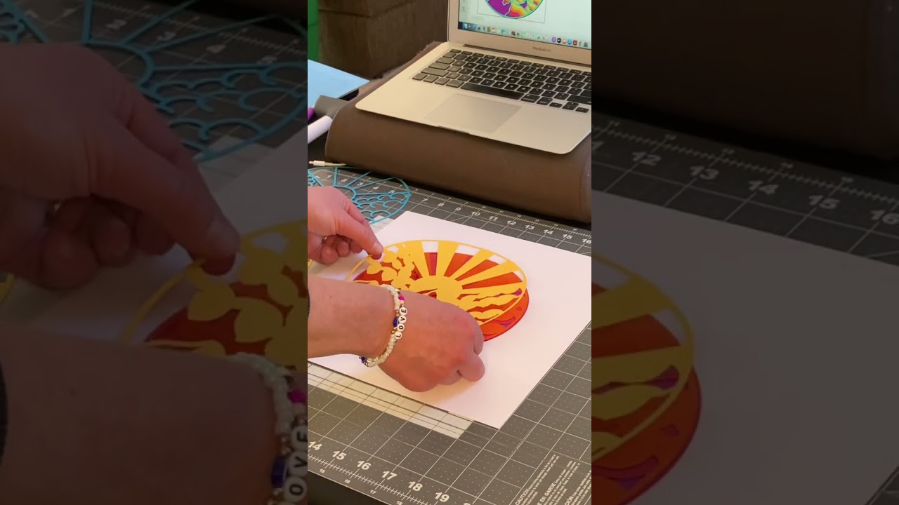 3D Layered Paper Crafting Project with Cricut: Card Stock Paper Layers