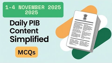 Daily pib mcqs and analysis | 1-4 NOVEMBER 2025 #rbi #nabardgradeaexam 