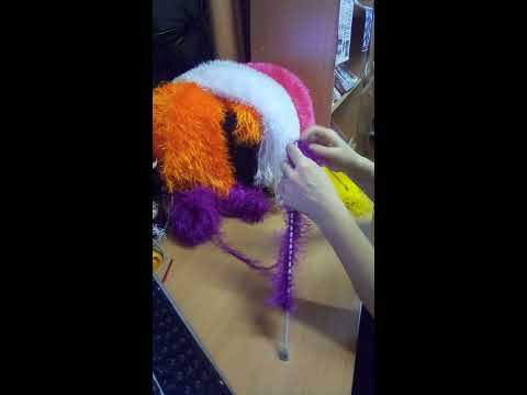 Как связать спицами шарф из пряжи травка