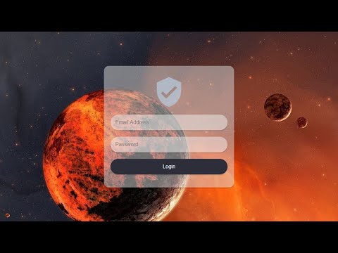 Amazing Transparent Login Form Just By Using HTML & CSS