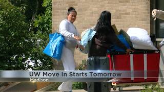 UW Madison students getting ready for move in this weekend