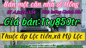 (ĐÃ BÁN) Bán nhà giá rẻ xã  mỹ lộc ,cần giuộc .dt.4,3x24=104m2 đường xe oto tới nhà giá bán nhanh